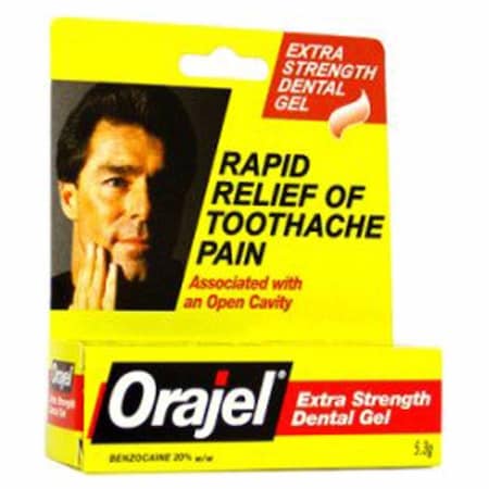 Orajel Oral Pain Relief 20% Strength Benzocaine Oral Gel 0.45 oz. 10310032945